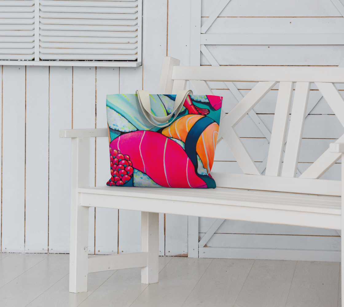 Neon Sushi Market Tote