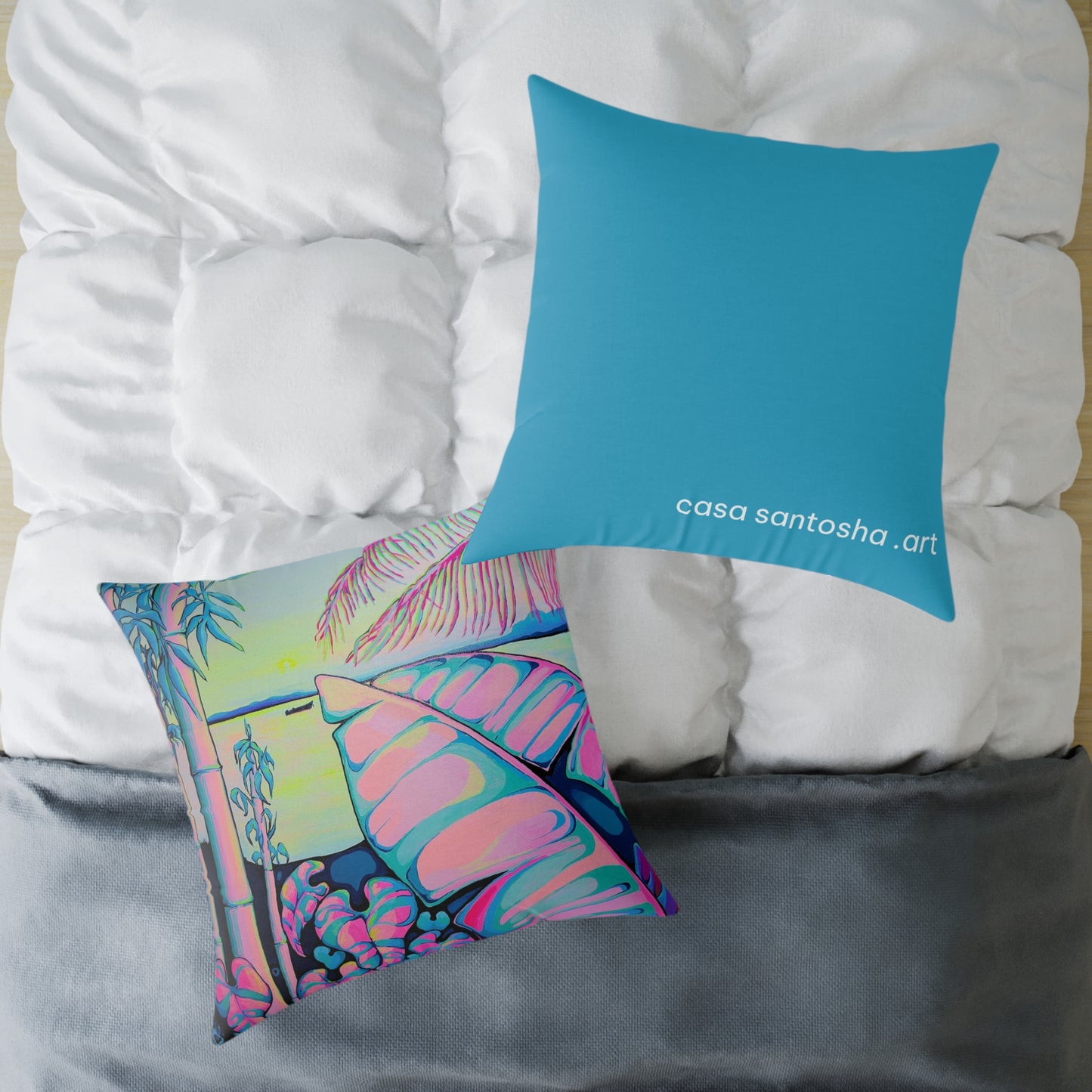 Serenity Bocas Art Canvas Decorative Pillow