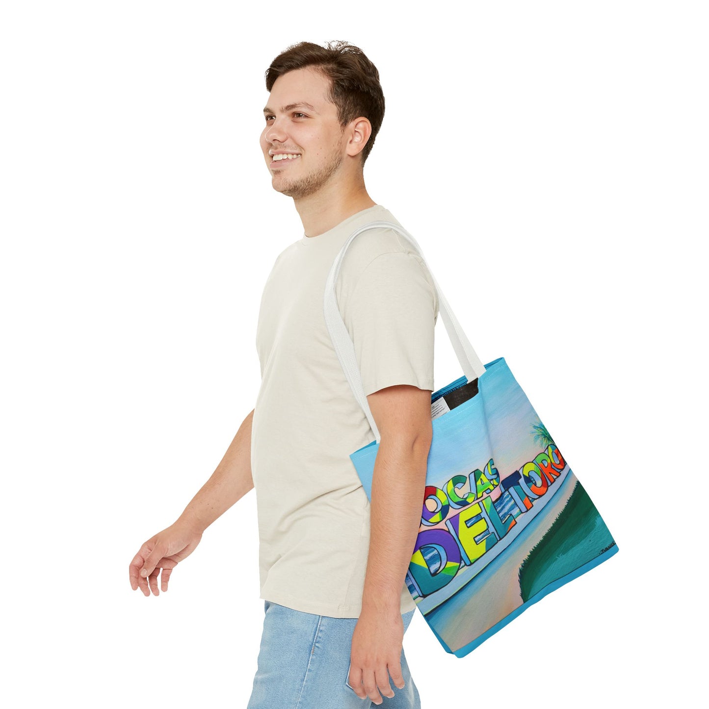Premium Bocas Del Toro Sign Tote Bag, Original Artist Design, Reusable Shopping Tote, Eco-Friendly