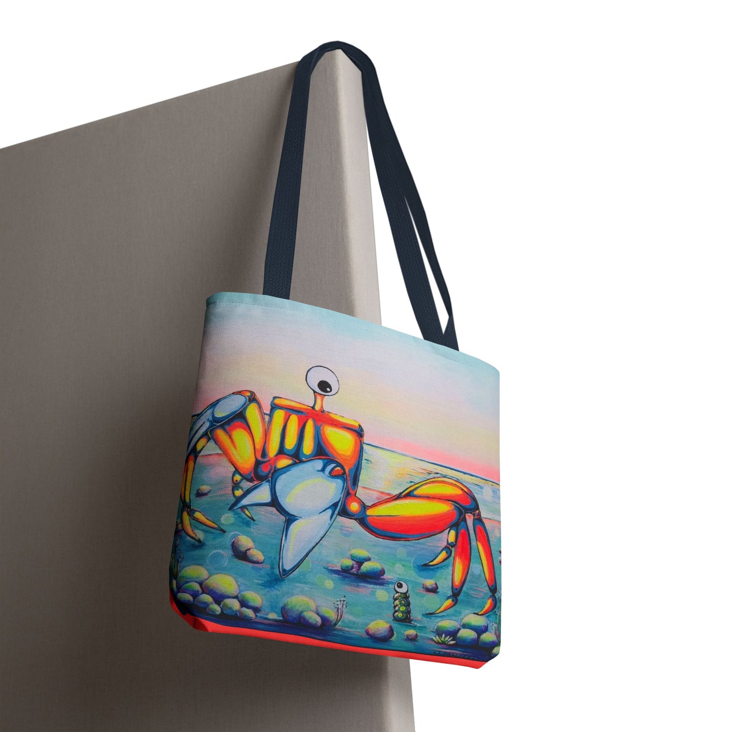 Premium Cyclops Crab Tote Bag, Original Artist Design, Reusable Shopping Tote, Eco-Friendly
