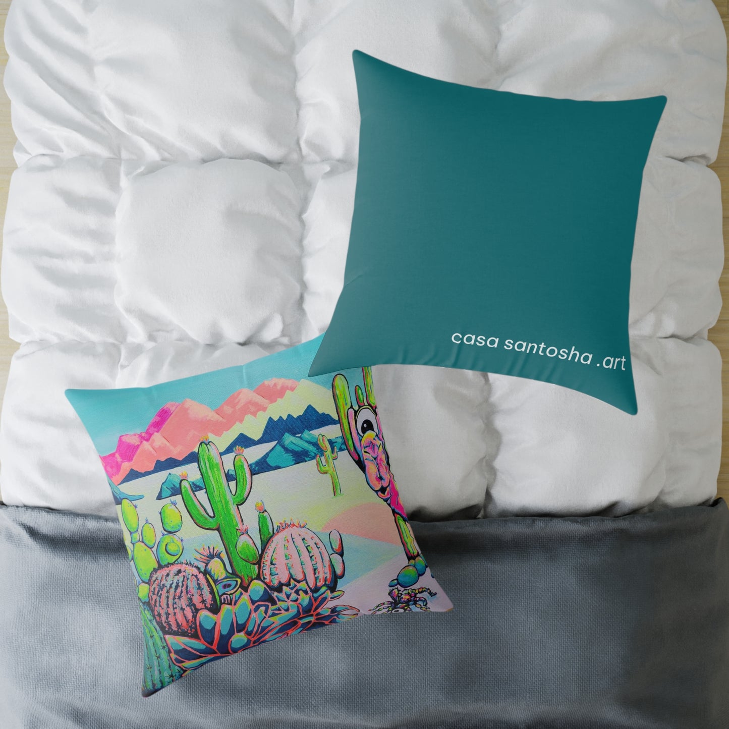 Cyclops Camel Art Canvas Decorative Pillow