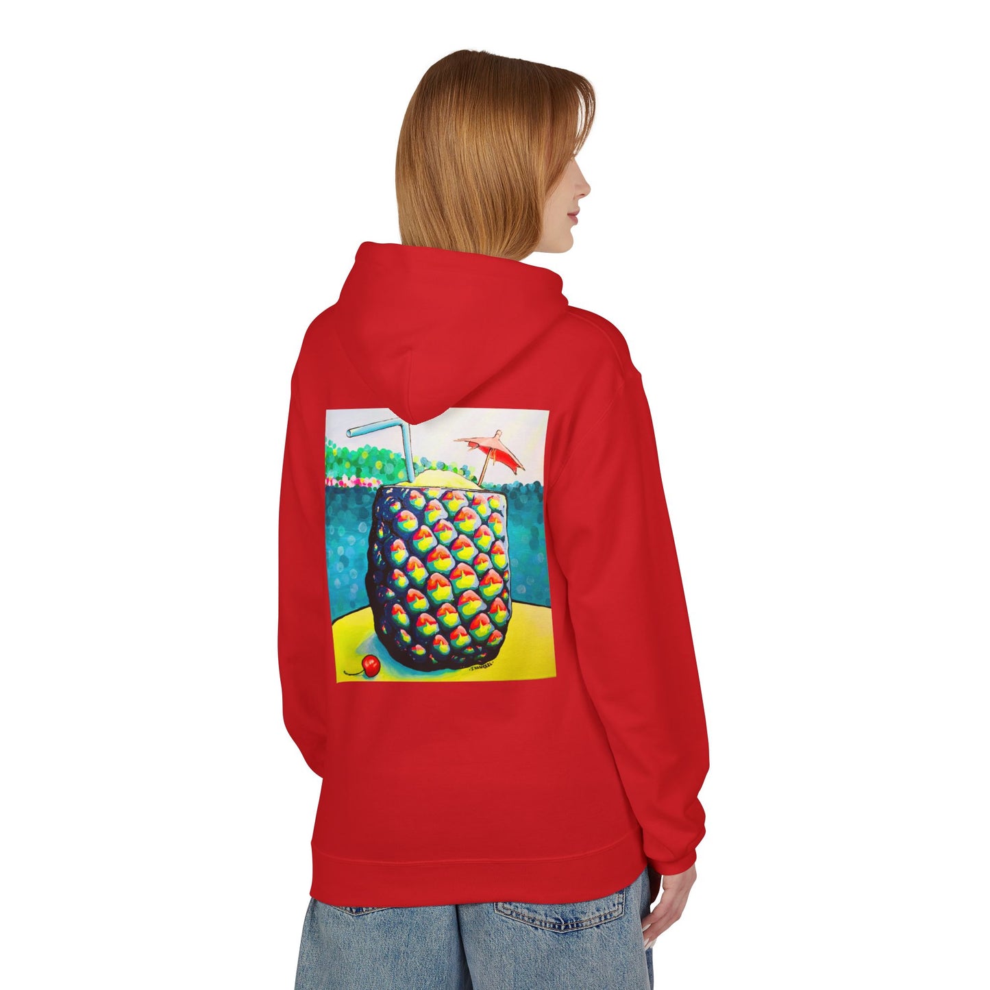 Unisex Neon Piña Colada Soft Hoodie