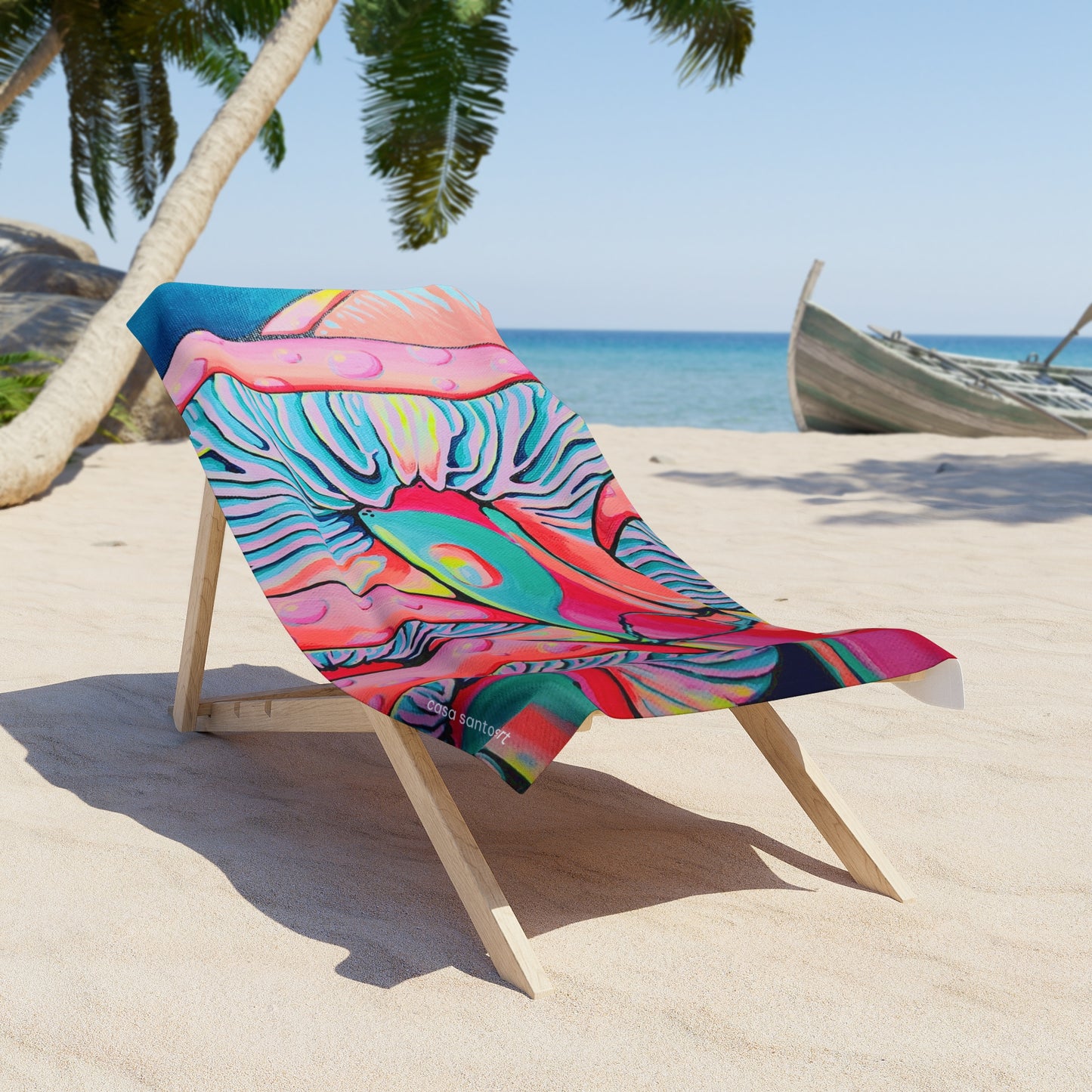 Trippy Mushrooms Beach Towel for Summer Fun and Vacation Essentials