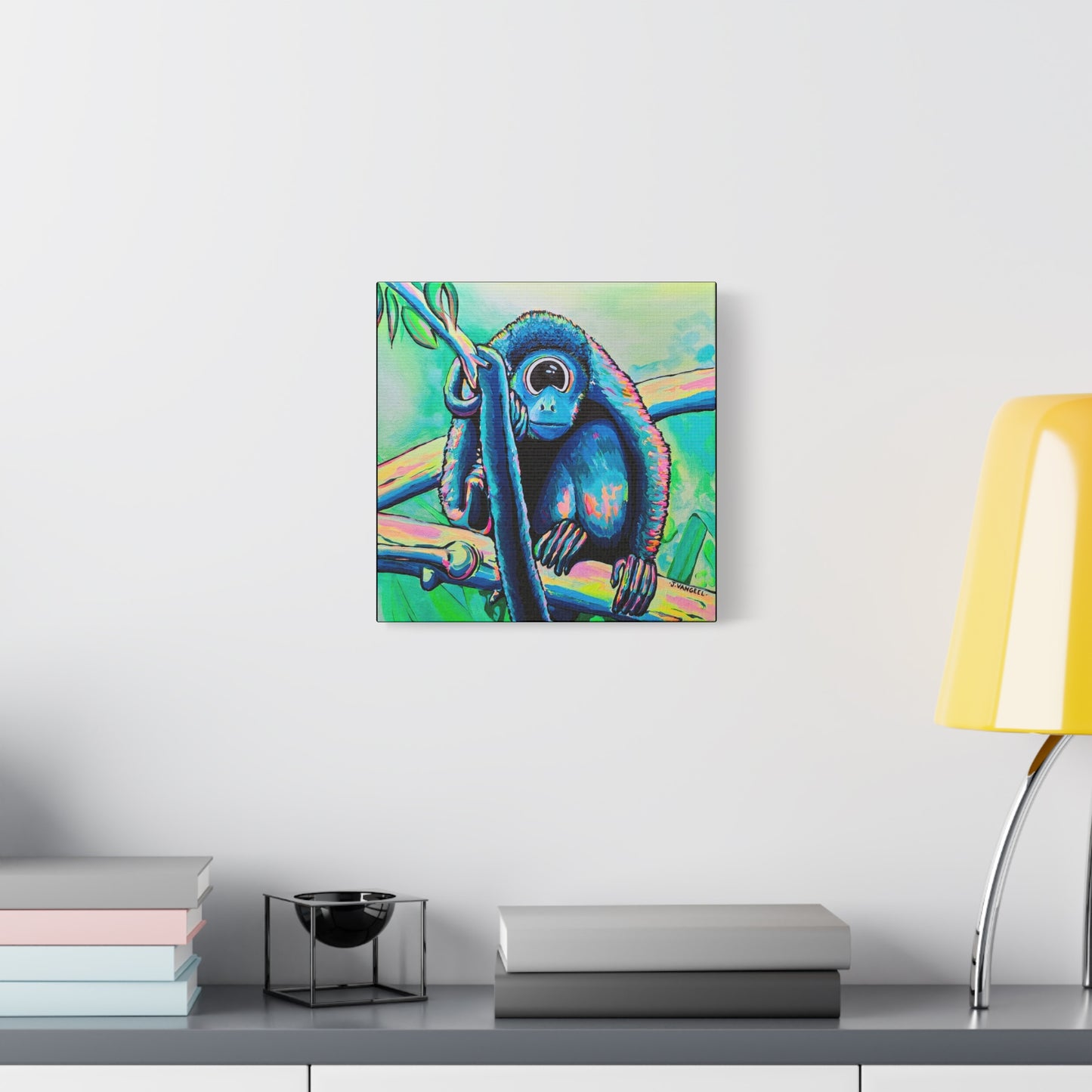 Cyclops Monkey Canvas Print, Original Artist Design, Home Decor, Wall Art
