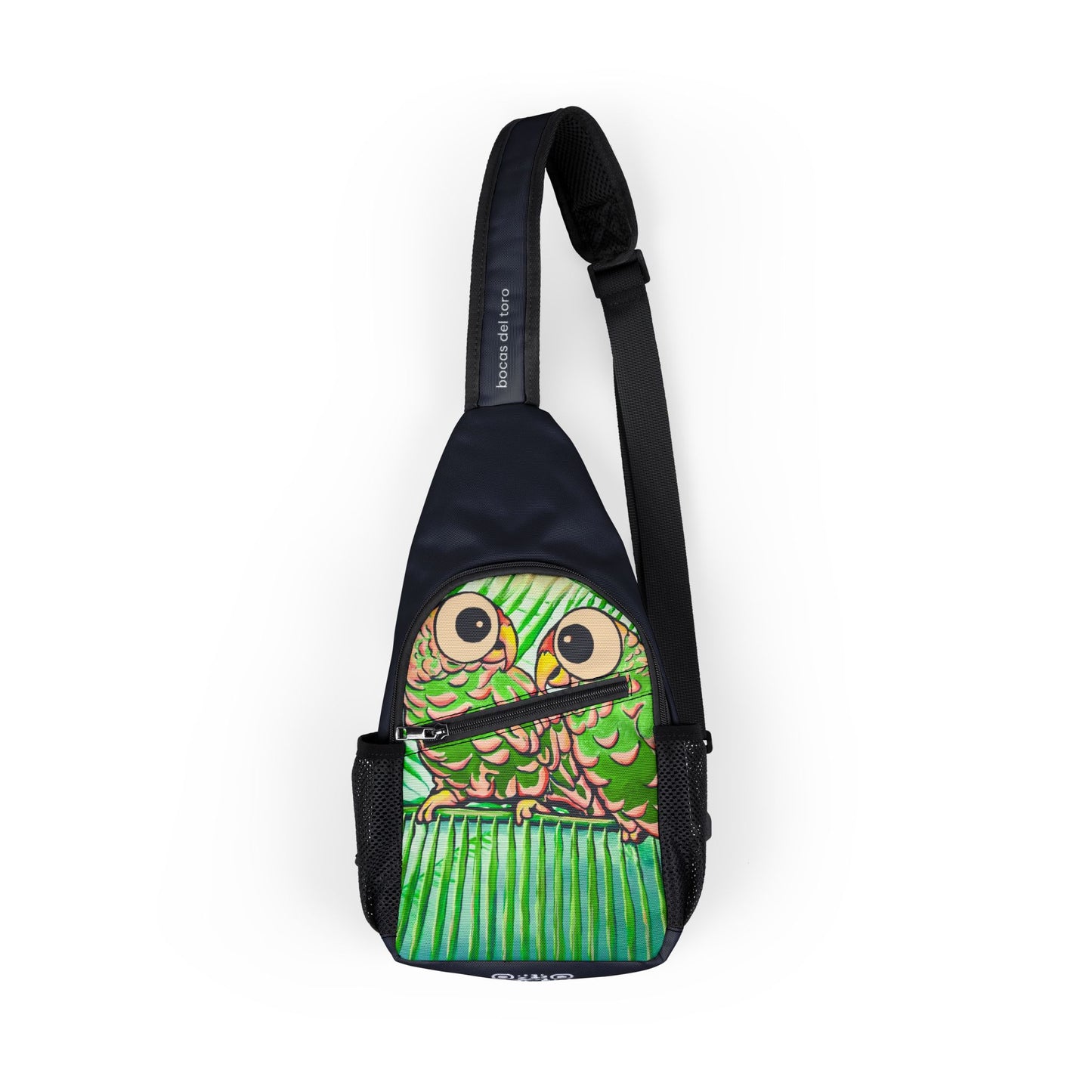 Chatty Cyclops Parrots Art Sling Bag - Travel or Everyday Chest Bag