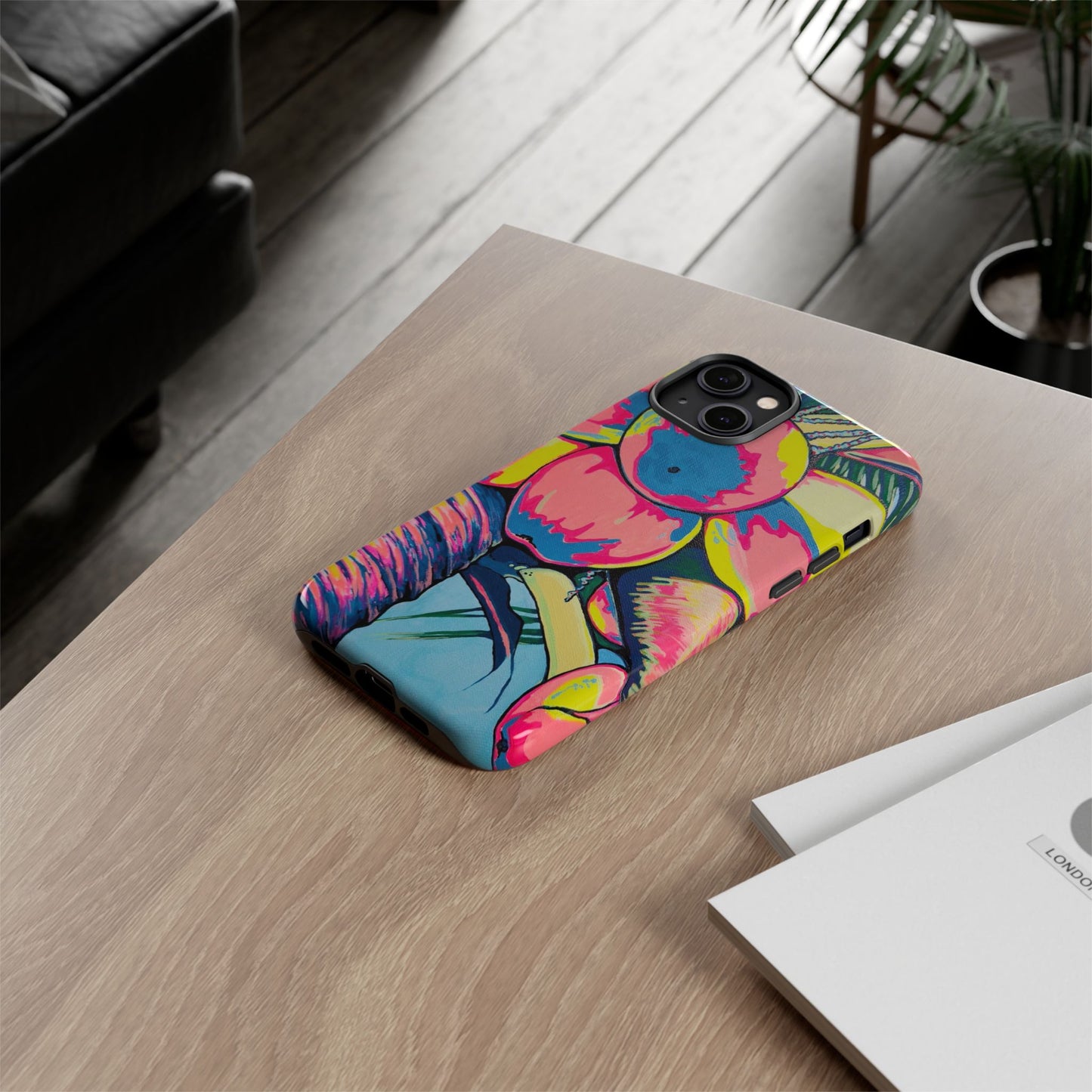 Neon Coconuts Tough Phone Case