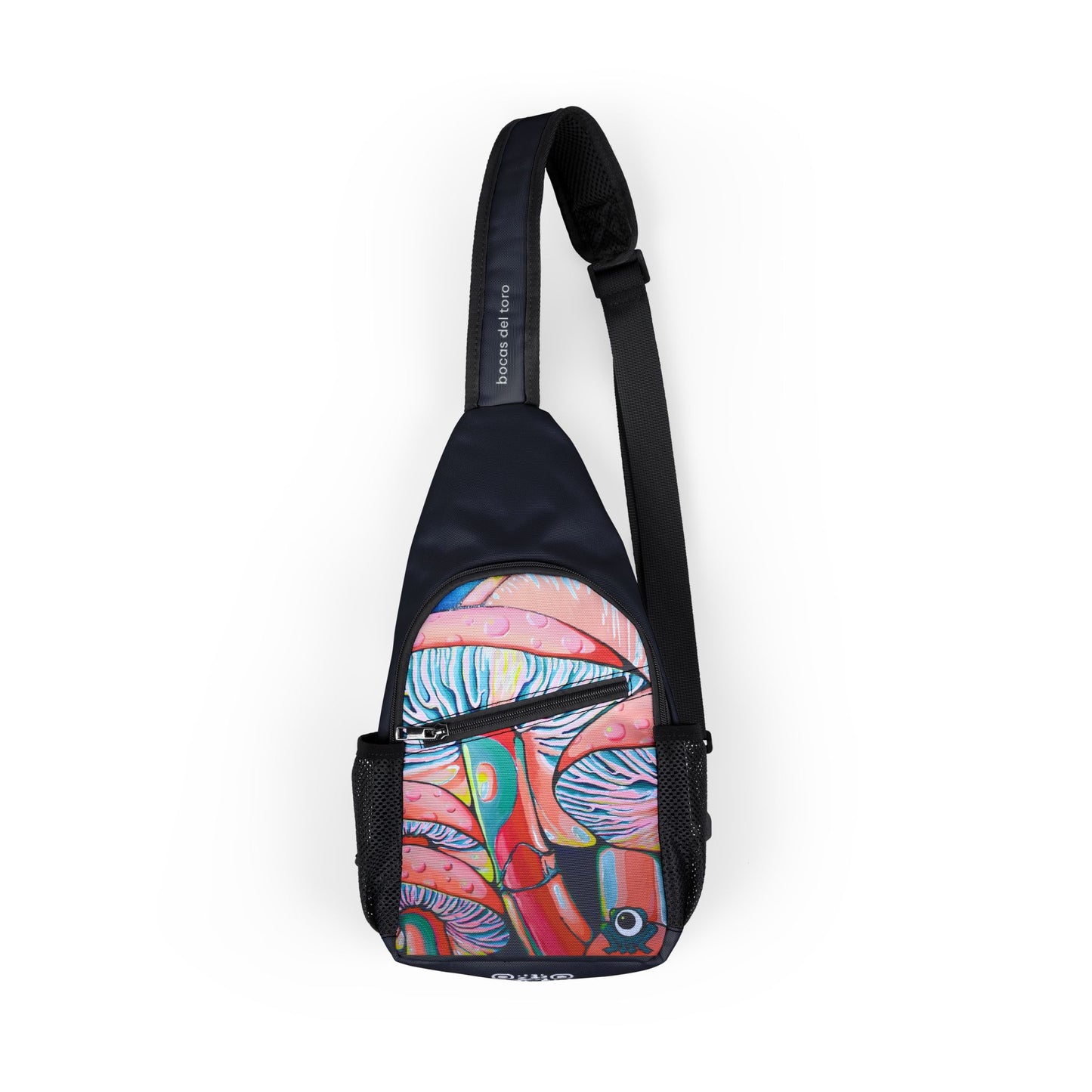Trippy Mushrooms Art Sling Bag - Travel or Everyday Chest Bag
