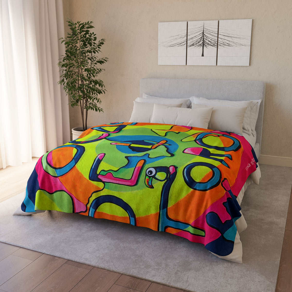 Bocas Del Toro Islands Fleece Sherpa Blanket