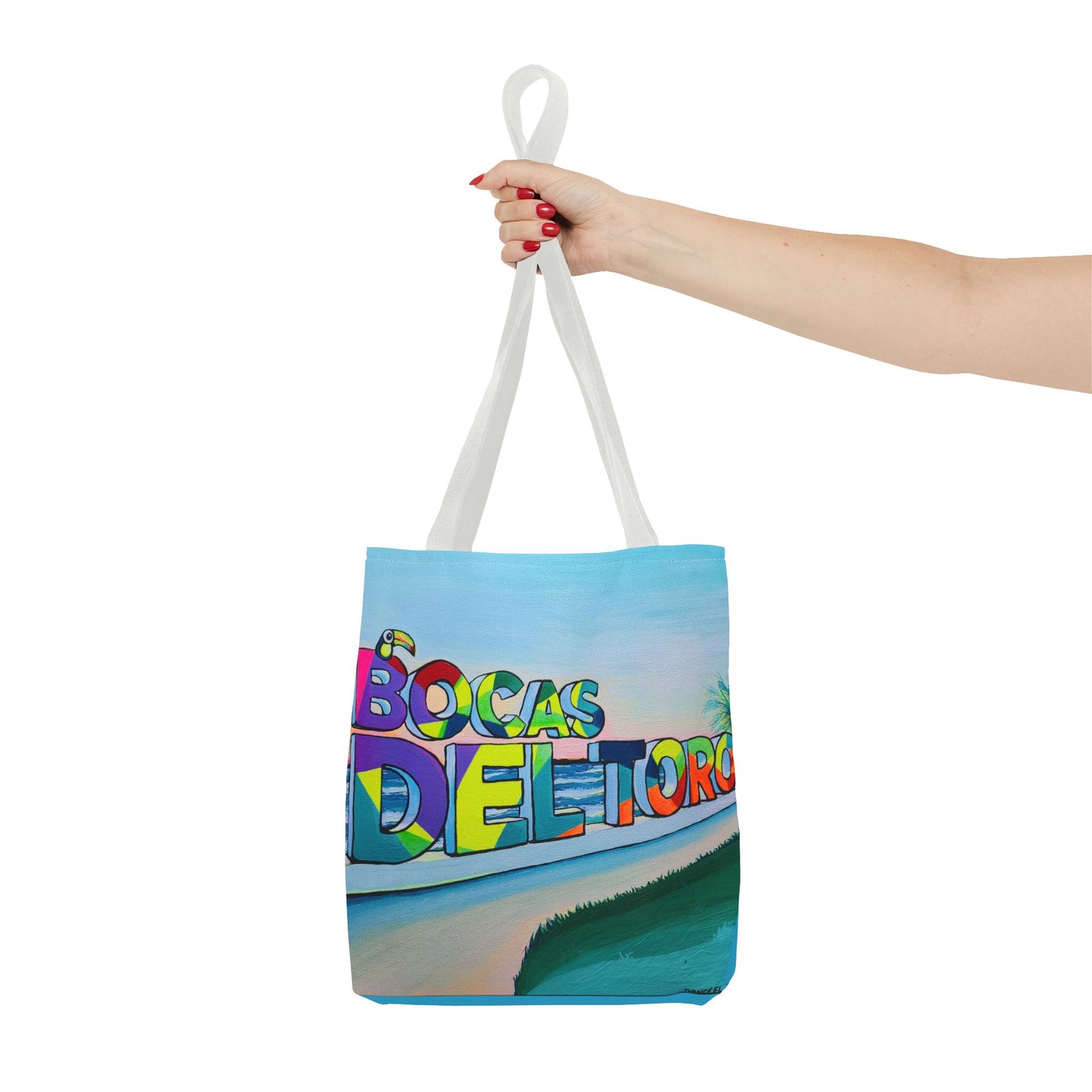 Premium Bocas Del Toro Sign Tote Bag, Original Artist Design, Reusable Shopping Tote, Eco-Friendly