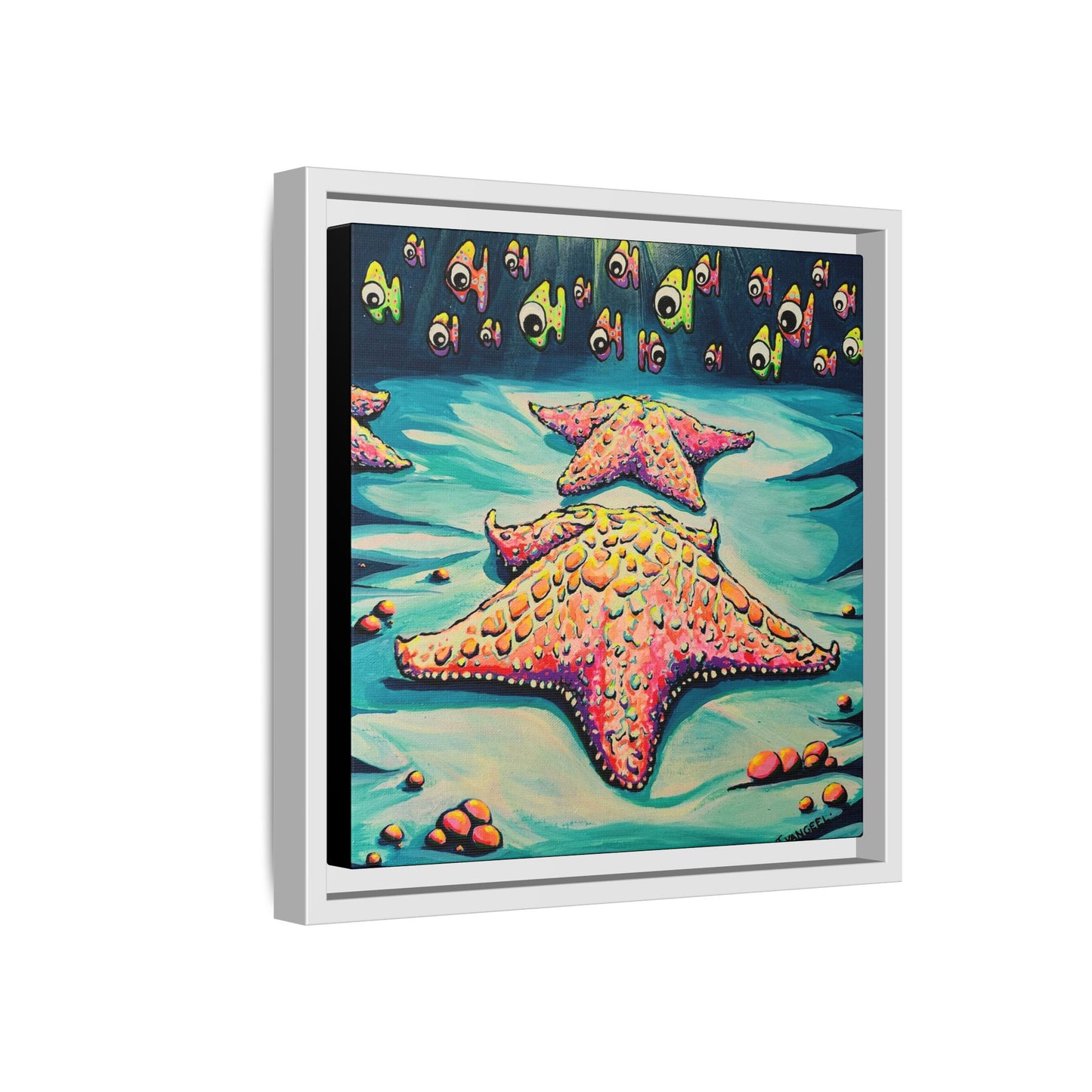 Framed Cyclops Starfish Canvas Print