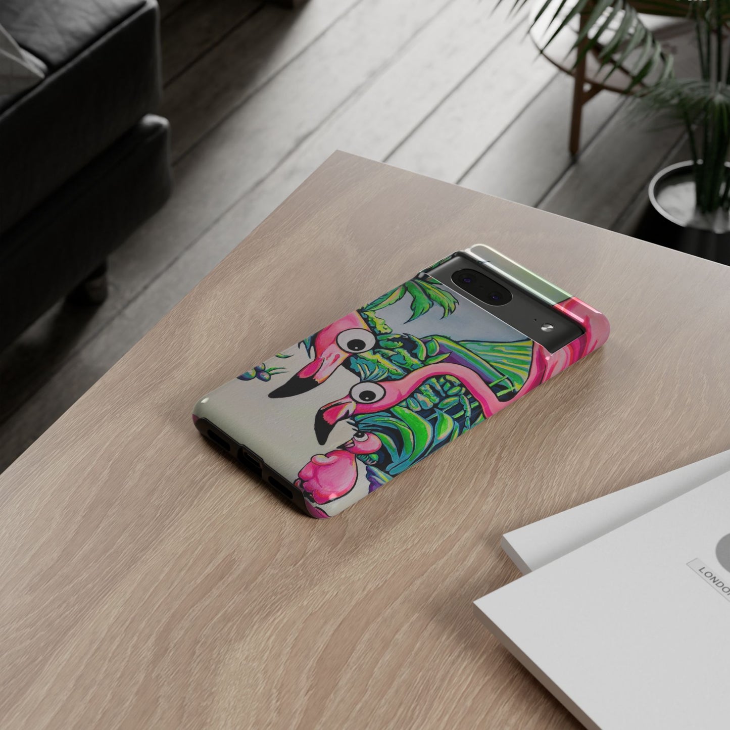 Cyclops Flamingo Family Tough Phone Case