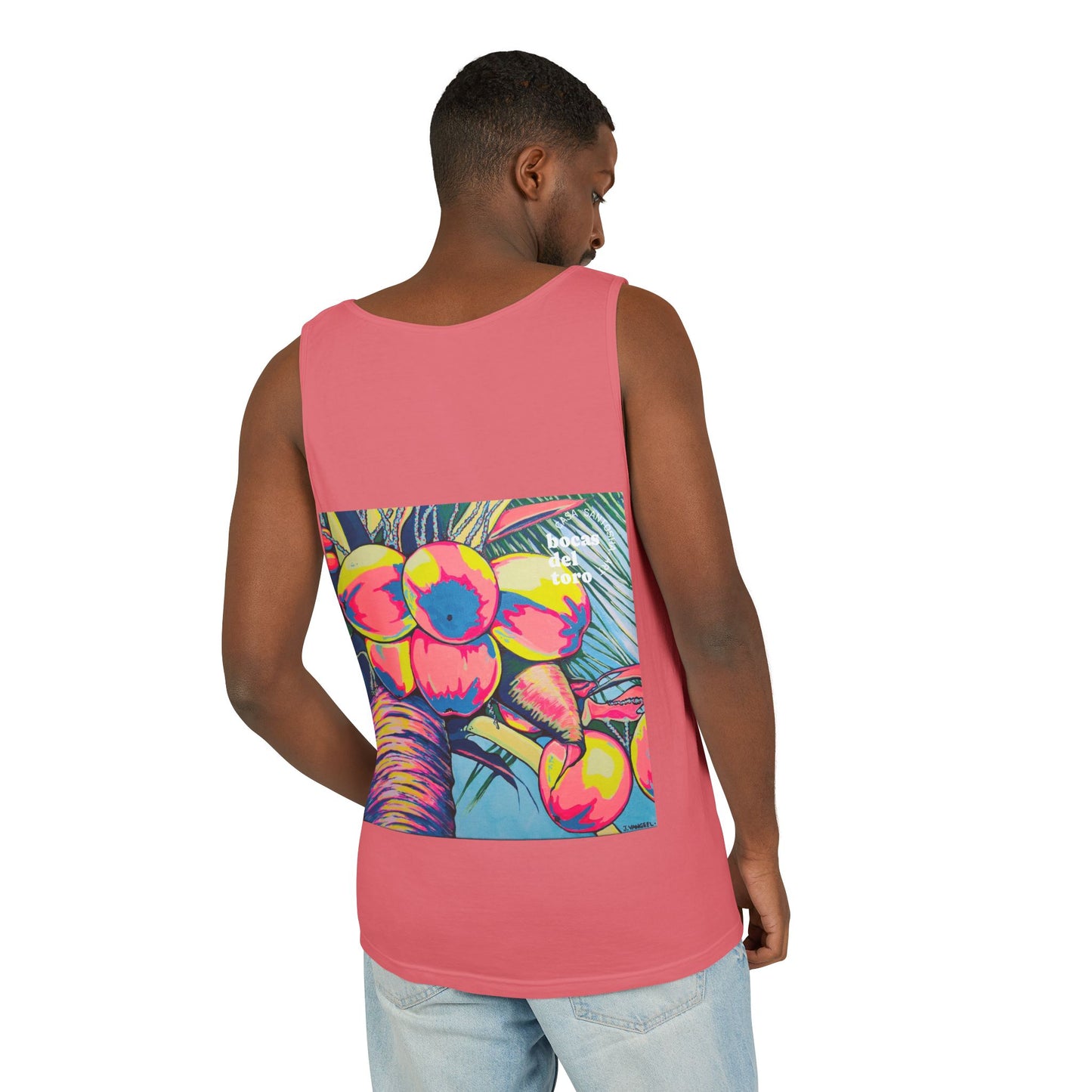 Unisex Neon Coconuts Tank Top - Perfect for Summer Vibes