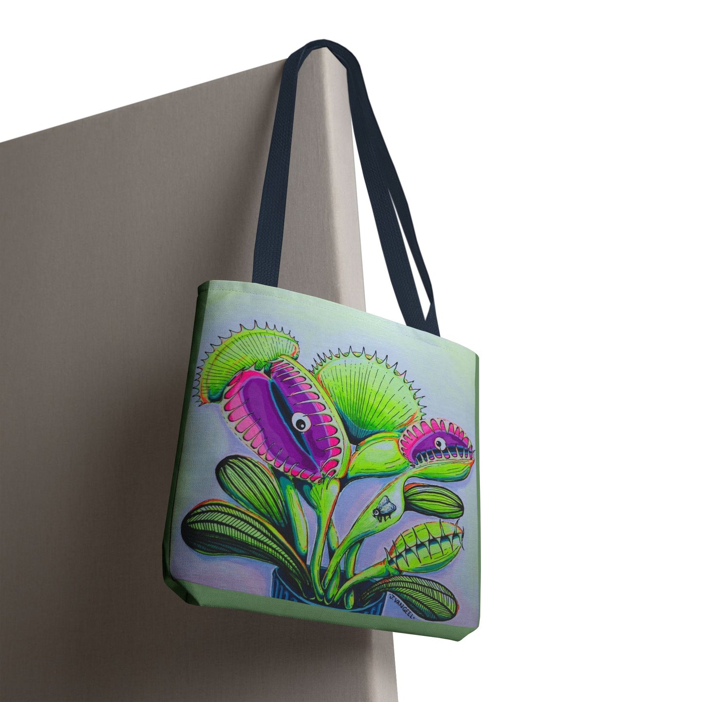 Premium Cyclops Venus Fly Trap Tote Bag, Original Artist Design, Reusable Shopping Tote, Eco-Friendly