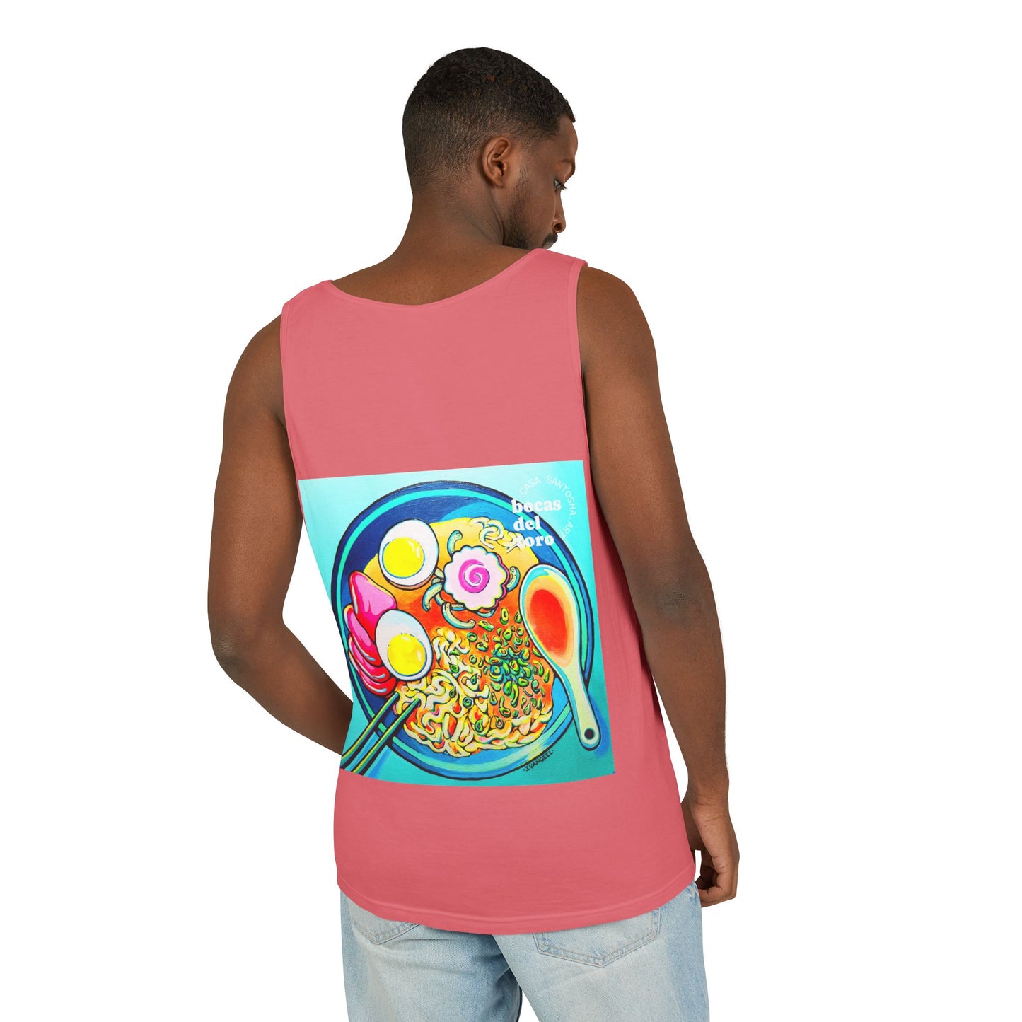 Unisex Neon Ramen Tank Top - Perfect for Summer Vibes