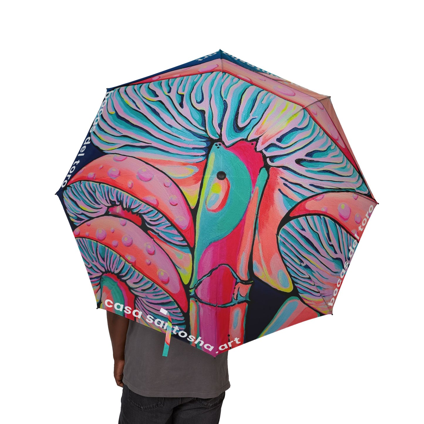 Trippy Mushrooms Umbrella - Foldable & Stylish Rain Gear