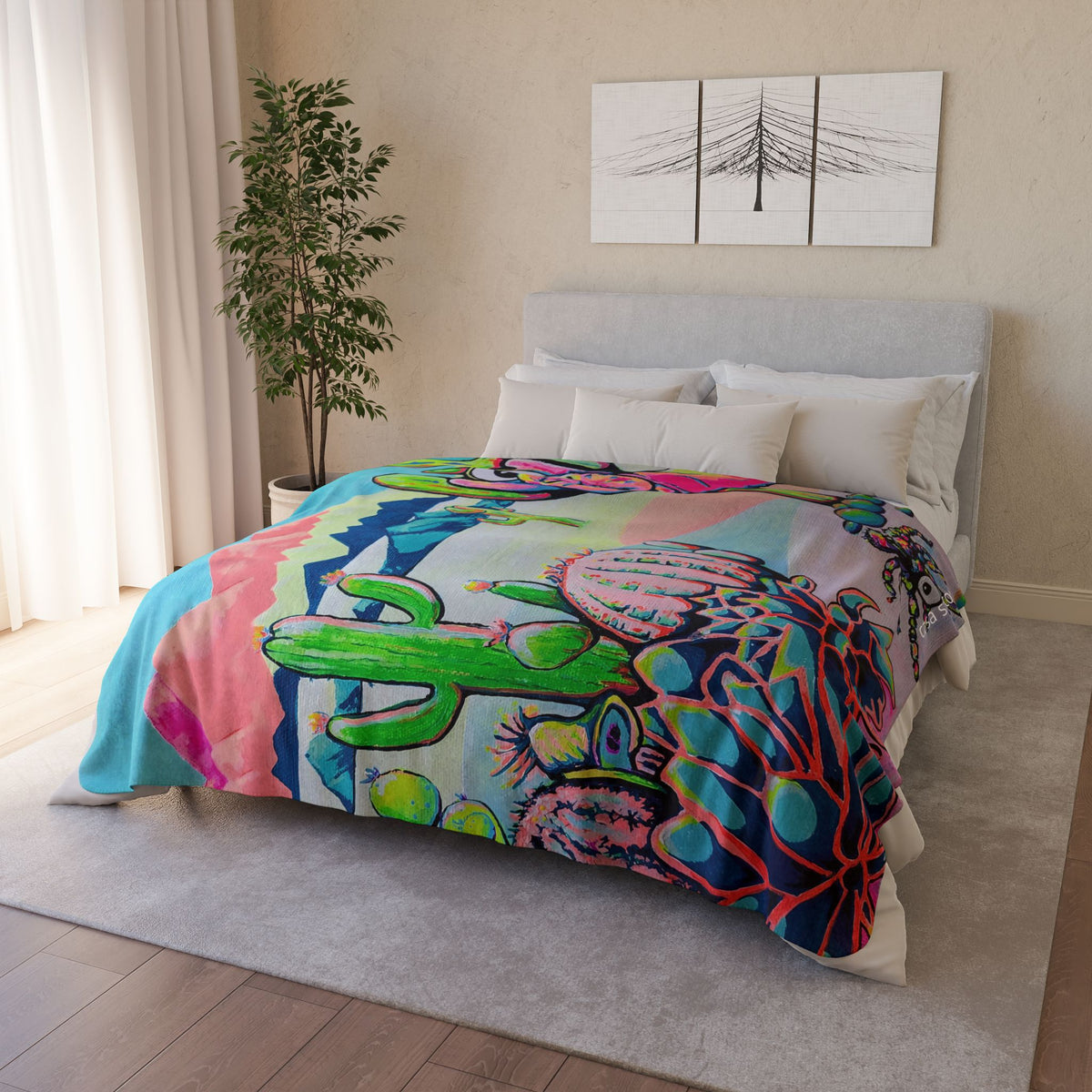 Cyclops Camel Fleece Sherpa Blanket