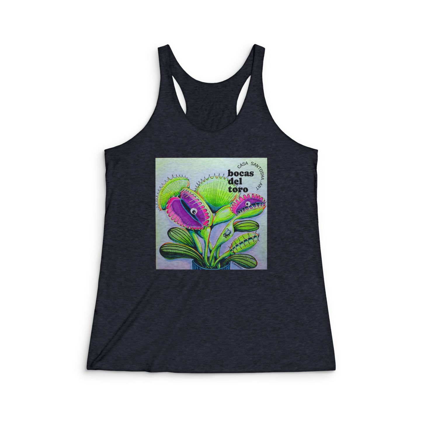 Women's Cyclops Venus Fly Trap Graphic Racerback Tank