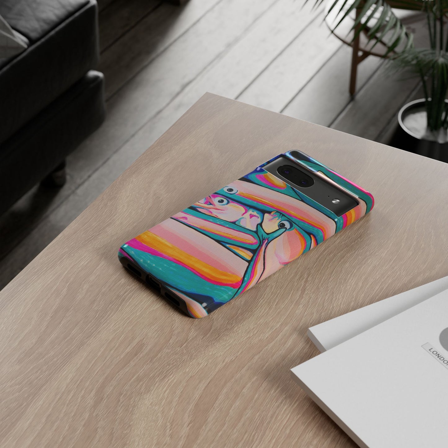 Neon Fish Tough Phone Case