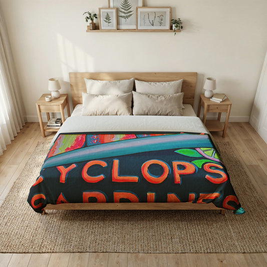 Neon Sardines Duvet Cover
