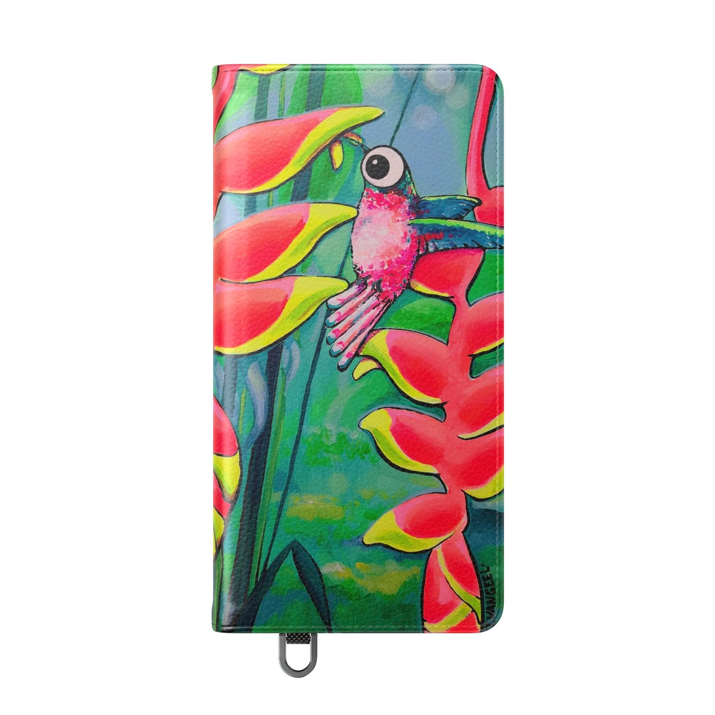 Cyclops Hummingbirds Flip Phone Case – Wallet Cover with Card Slots