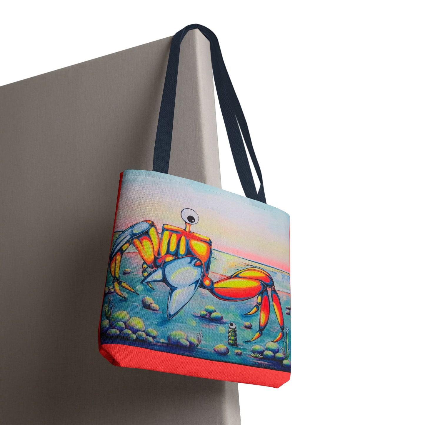 Premium Cyclops Crab Tote Bag, Original Artist Design, Reusable Shopping Tote,  Eco-Friendly