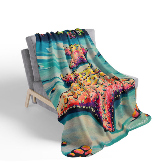 Cyclops Starfish Fleece Sherpa Blanket