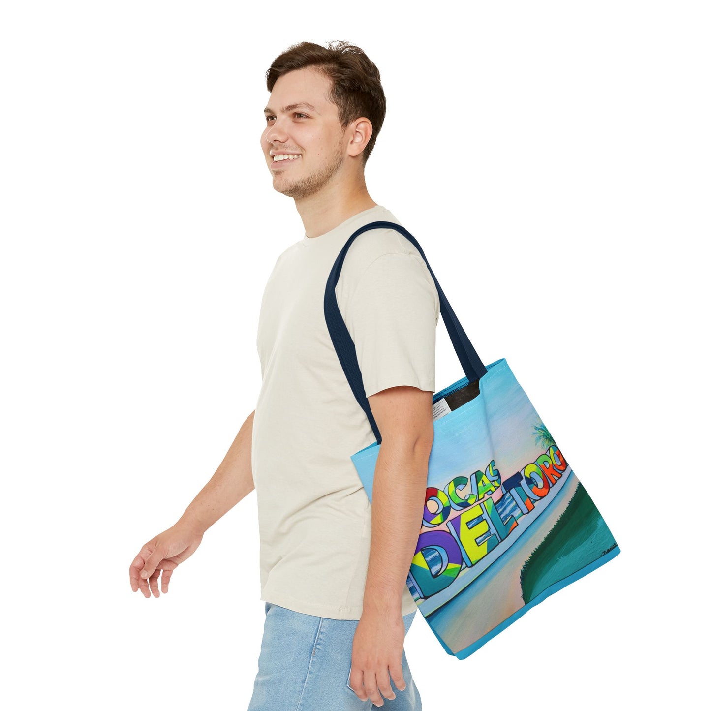 Premium Bocas Del Toro Sign Tote Bag, Original Artist Design, Reusable Shopping Tote, Eco-Friendly