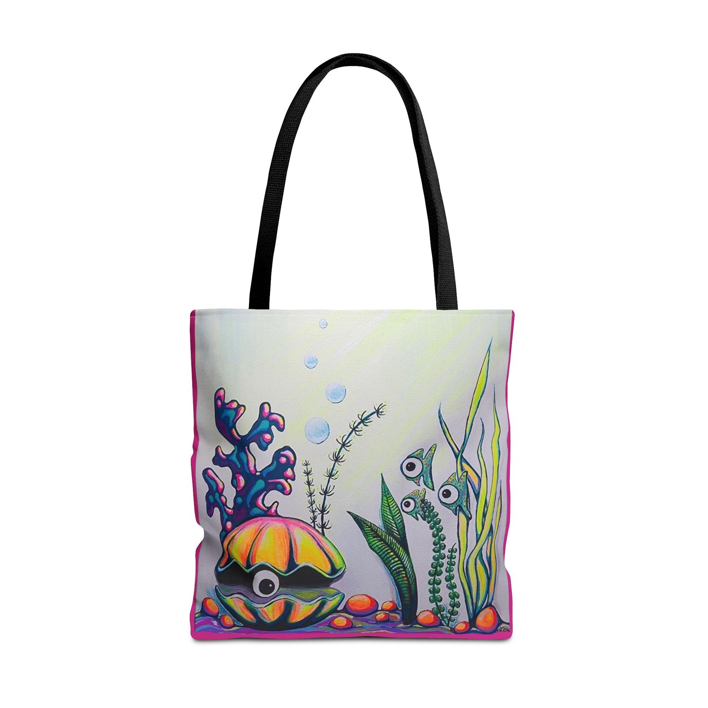 Premium Cyclops Clam Tote Bag, Original Artist Design, Reusable Shopping Tote, Eco-Friendly