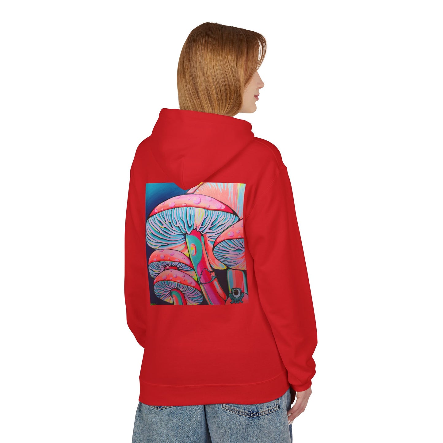 Unisex Trippy Mushrooms Soft Hoodie