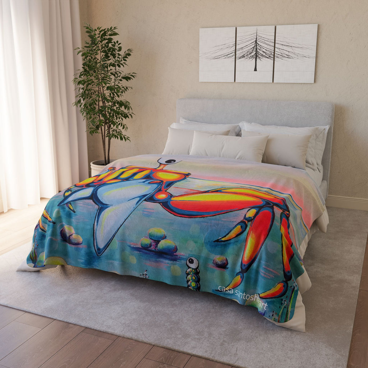 Cyclops Crab Fleece Sherpa Blanket