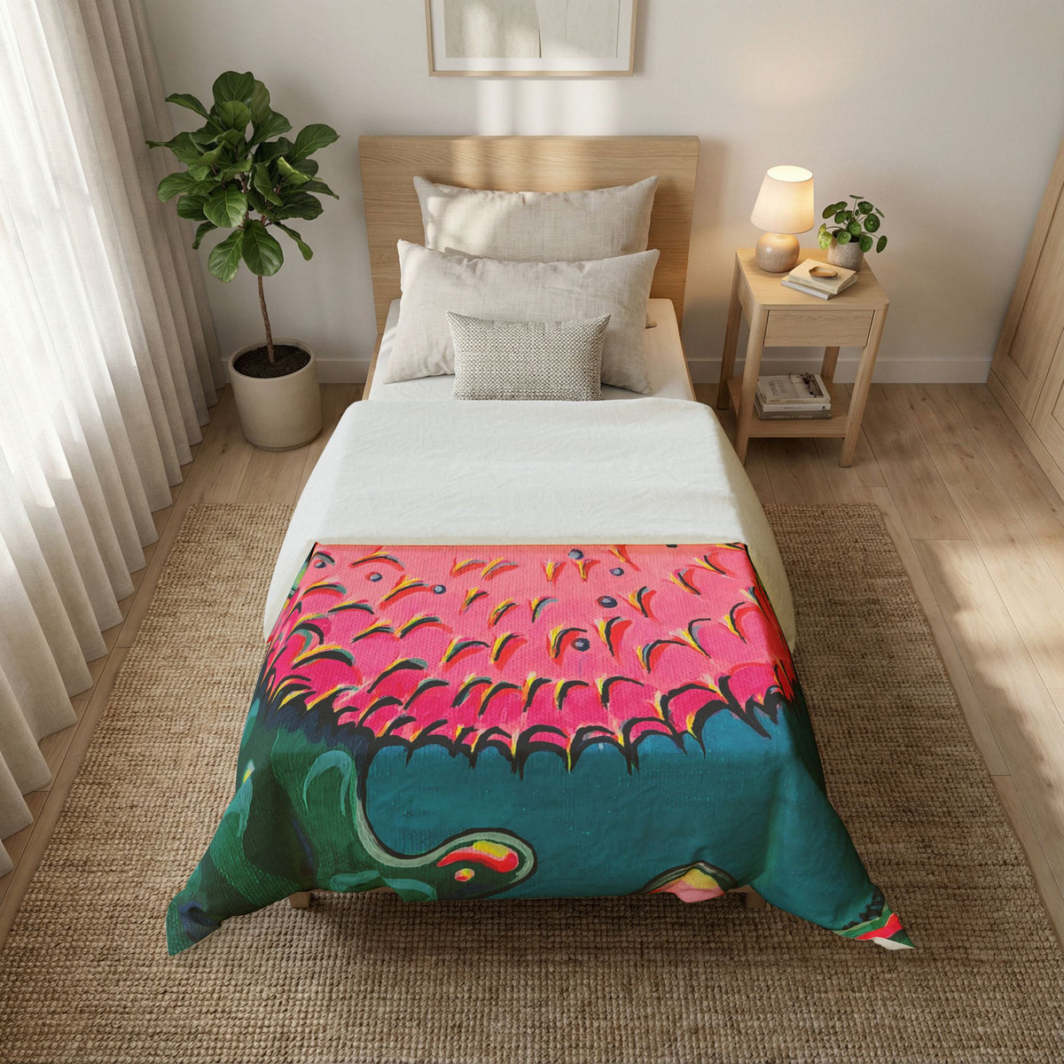 Cyclops Pufferfish Duvet Cover
