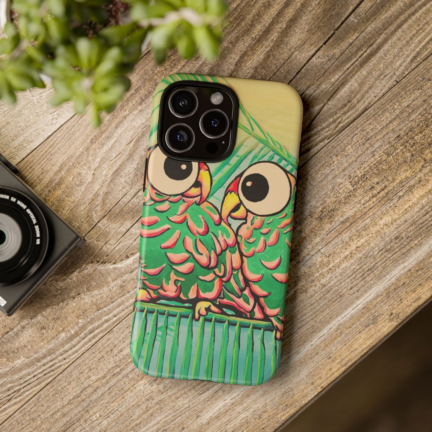 Chatty Cyclops Parrots Tough Phone Case