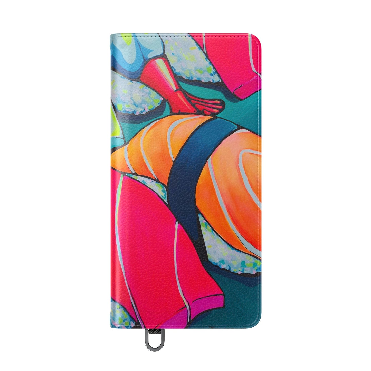 Neon Sushi Flip Phone Case – Wallet Cover with Card Slots