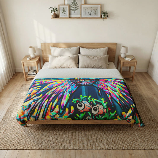 Cyclops Lionfish Duvet Cover