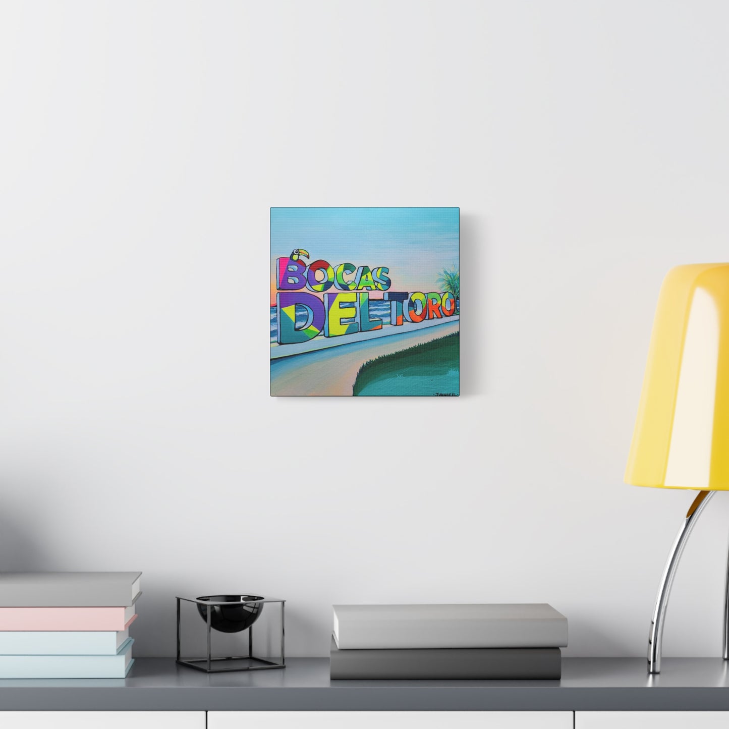 Bocas Del Toro Sign Canvas Print, Original Artist Design, Home Decor Wall Art