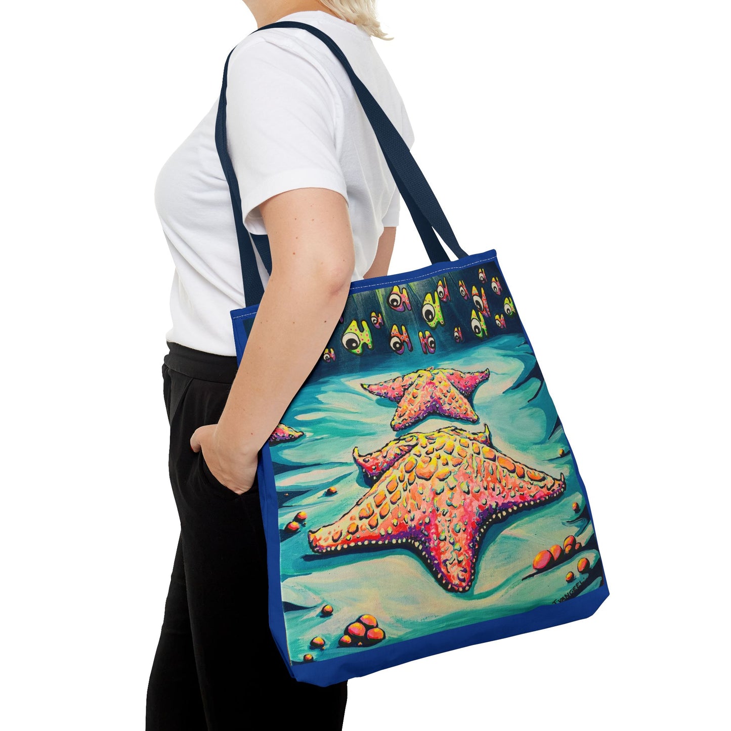 Premium Cyclops Starfish Tote Bag, Original Artist Design, Reusable Shopping Tote, Eco-Friendly