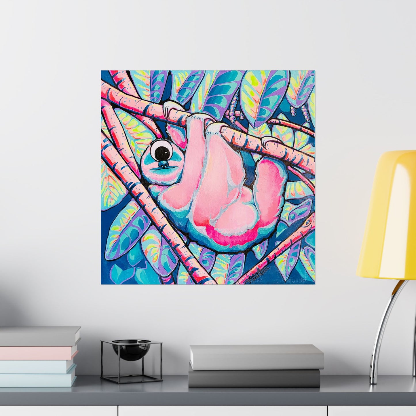 Cyclops Sloth Giclée Art Poster