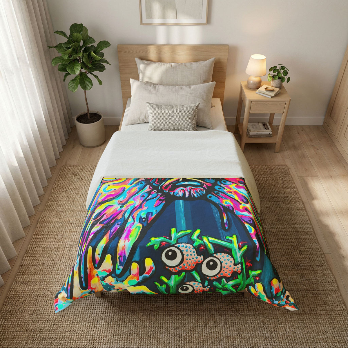 Cyclops Lionfish Duvet Cover
