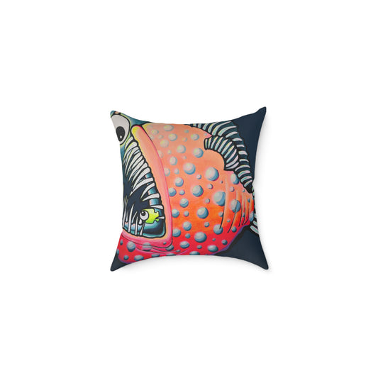 Cyclops Anglerfish Art Canvas Decorative Pillow
