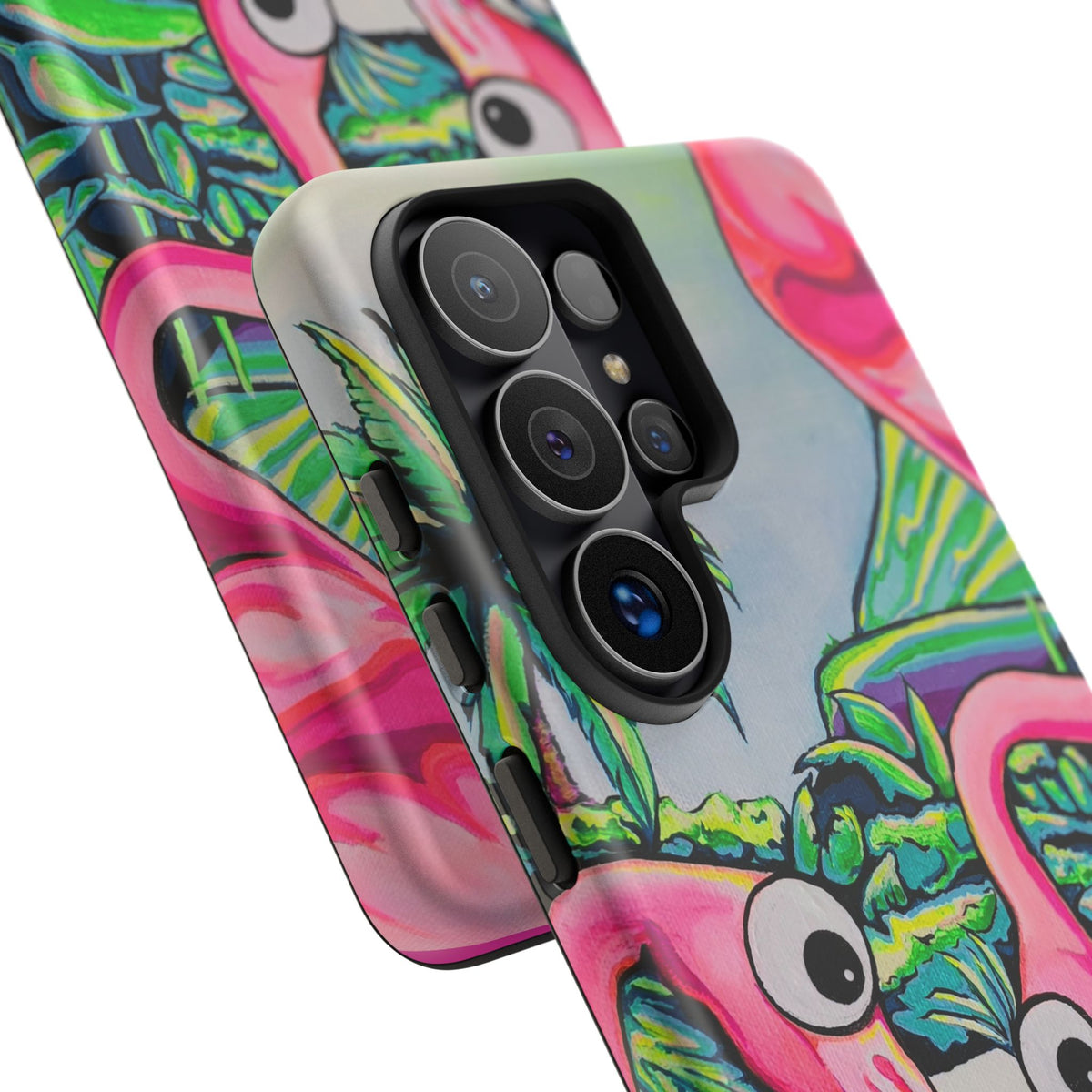 Cyclops Flamingo Family Tough Phone Case