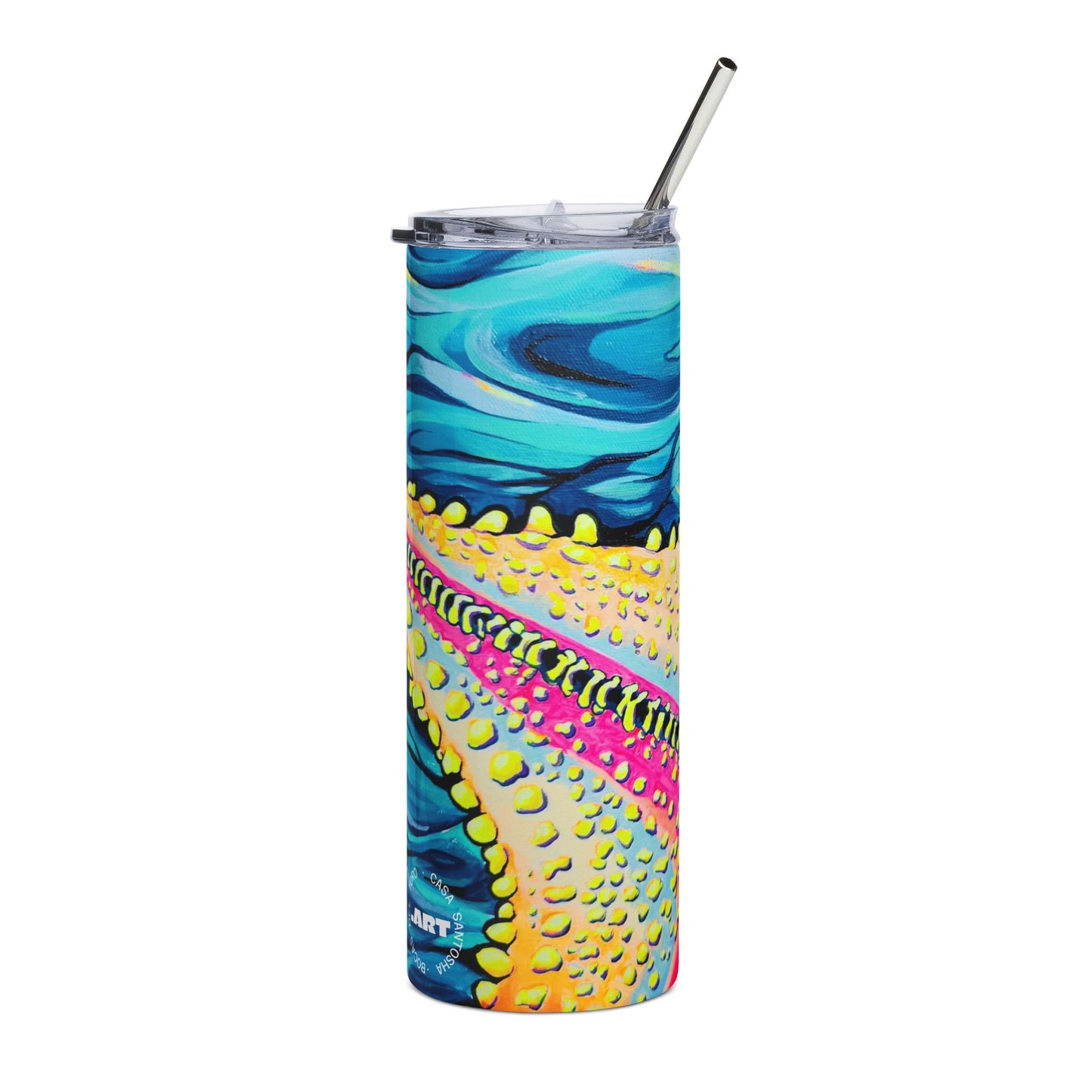 Starfish Beach Bocas Stainless Steel Tumbler, 20oz | Fun Travel Mug, Eco-Friendly