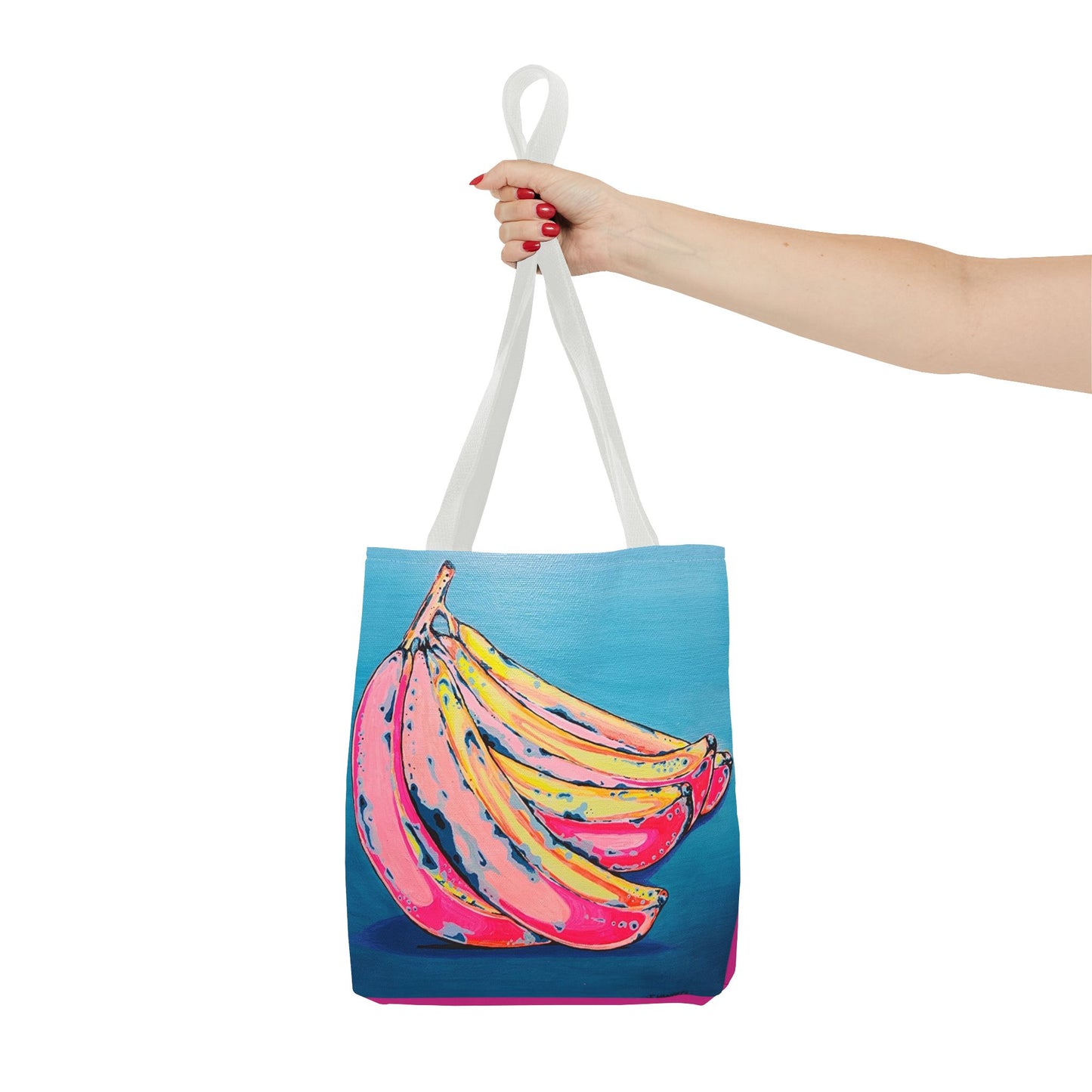 Premium Neon Banana Tote Bag, Original Artist Design, Reusable Shopping Tote, Eco-Friendly