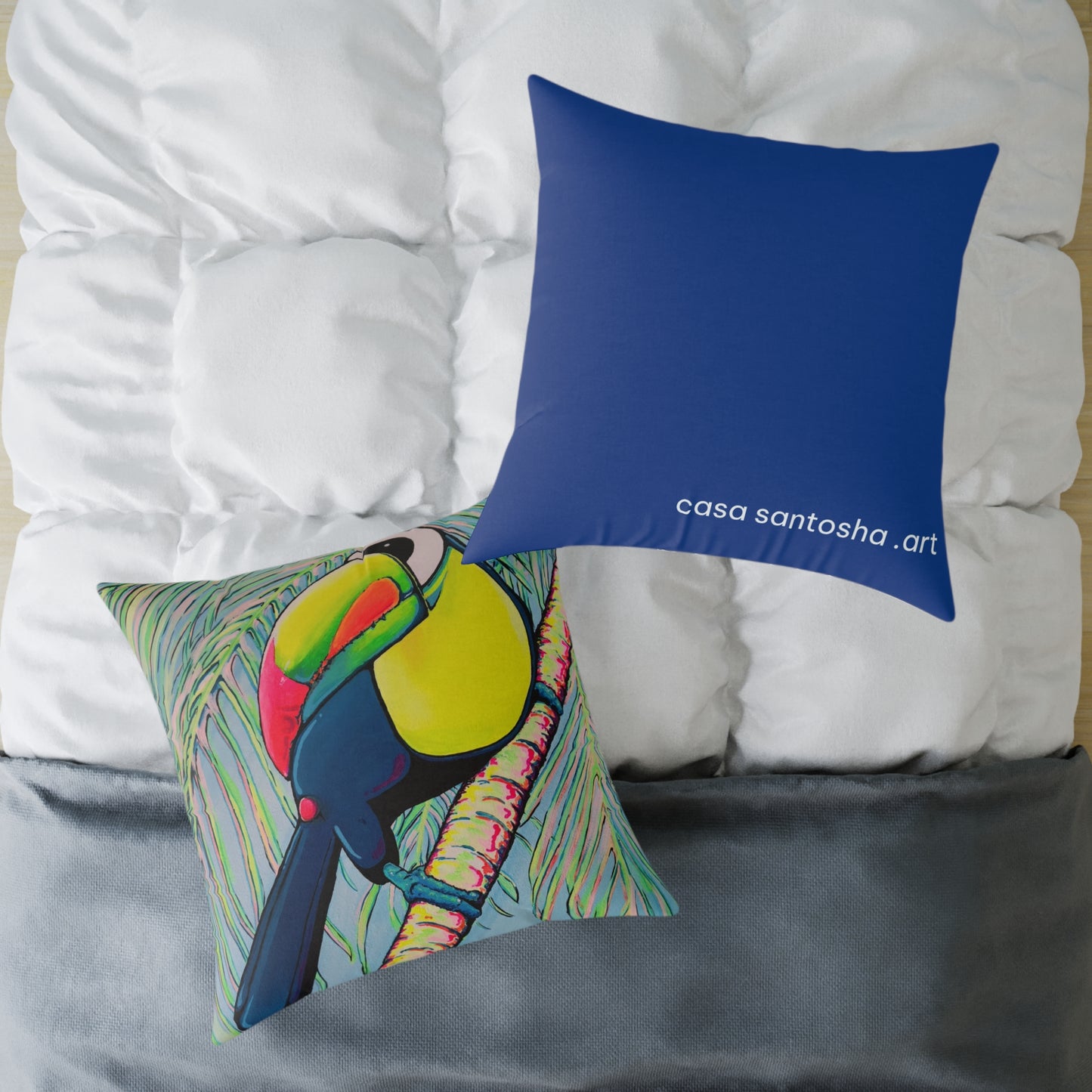 Cyclops Toucan Art Canvas Decorative Pillow