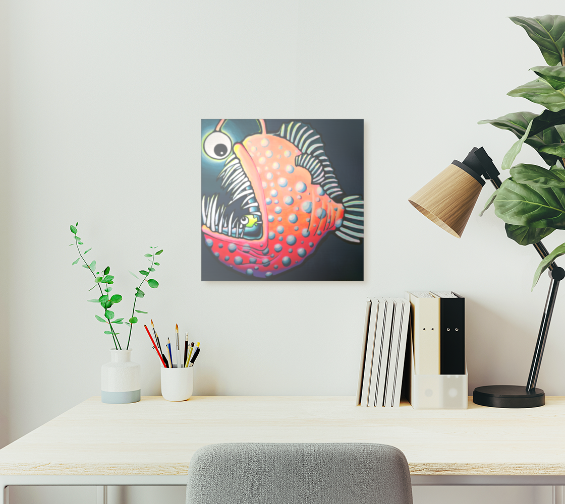 Cyclops Anglerfish Aluminum Wall Art
