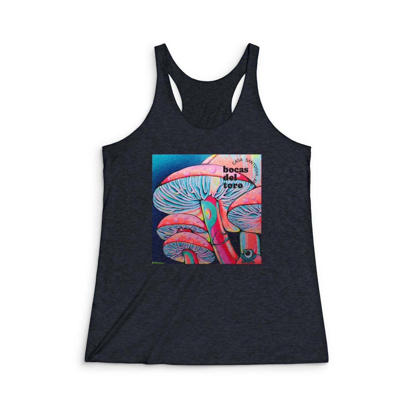 Women's Trippy Mushrooms Graphic Racerback Tank
