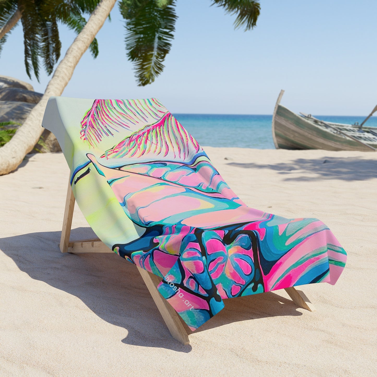Serviette de plage Serenity Bocas pour les plaisirs de l'été et les essentiels de vacances