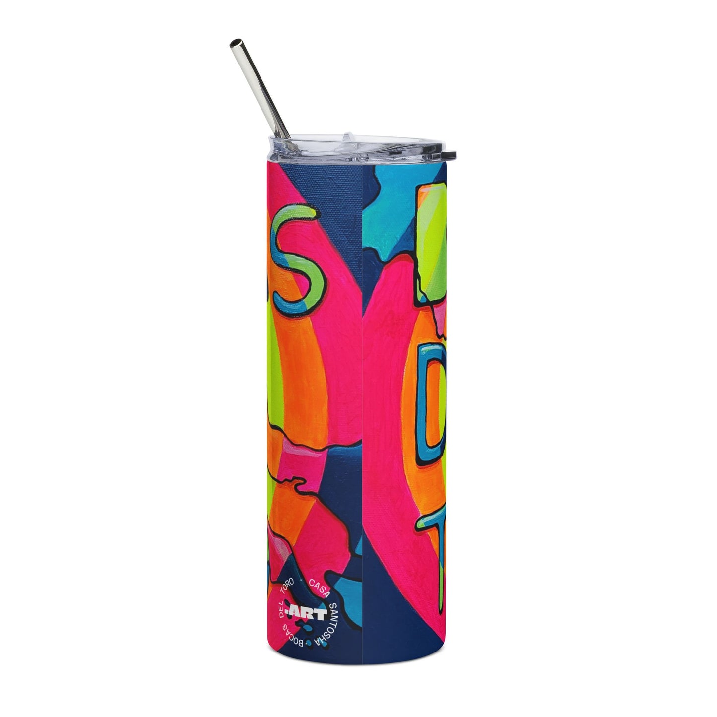 Bocas Del Toro Islands Stainless Steel Tumbler, 20oz | Fun Travel Mug, Eco-Friendly