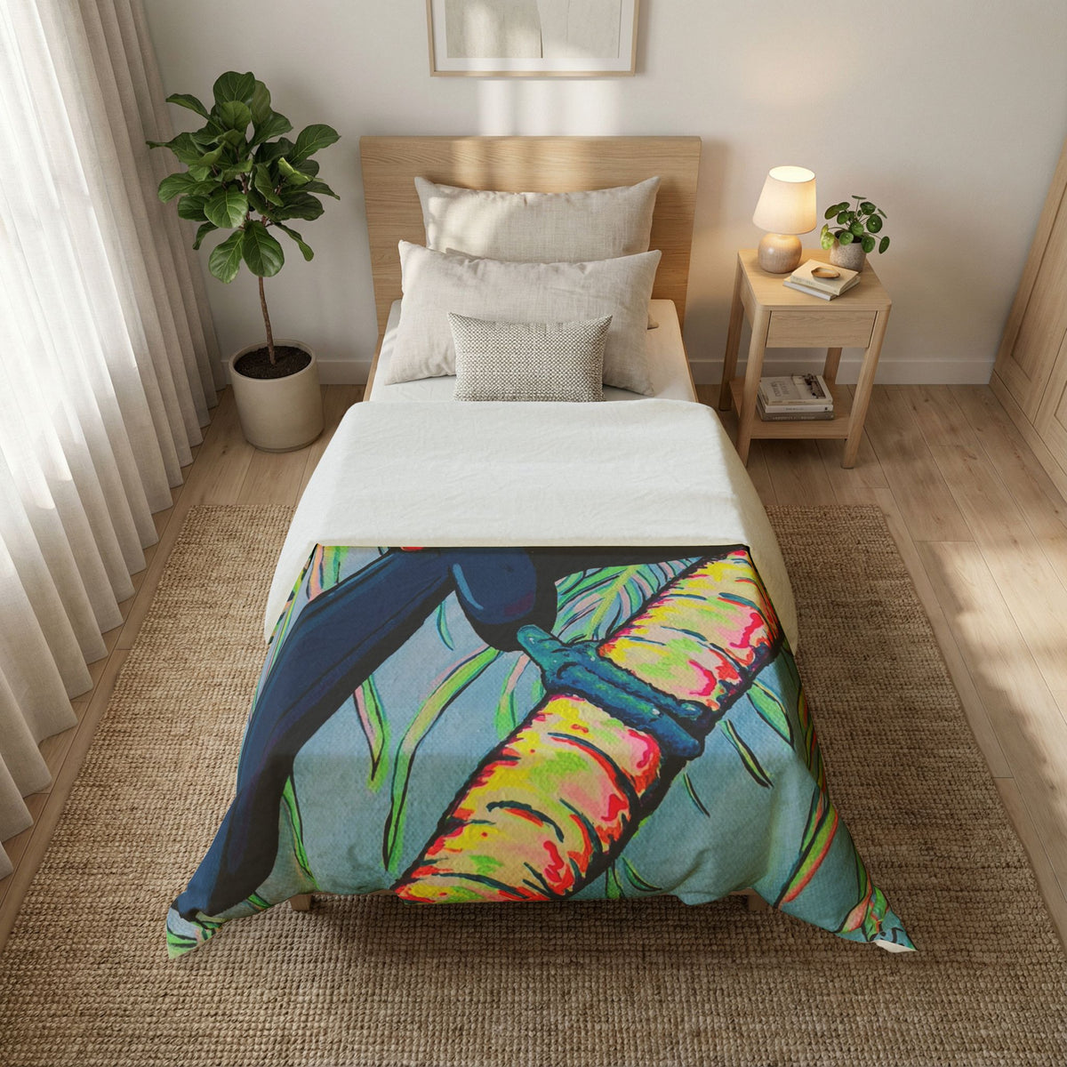 Cyclops Toucan Duvet Cover