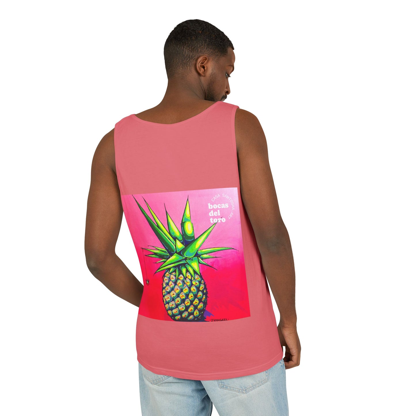 Unisex Neon Pineapple Tank Top - Perfect for Summer Vibes