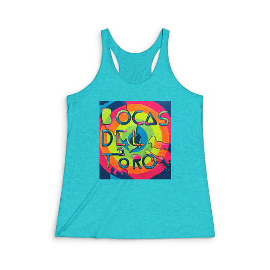 Women's Bocas Del Toro Islands Graphic Racerback Tank